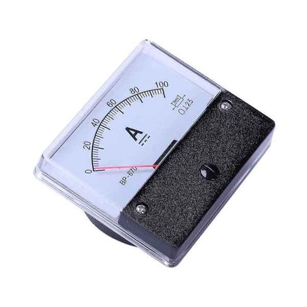 DC 100A Analogt Panel Ampere Strømmåler Amperemeter DH-670