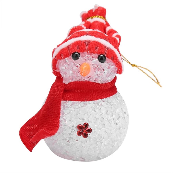 7 väriä vaihtava led-lumiukko joulukoristele tunnelmalamppu yövalo paristolla (#1)