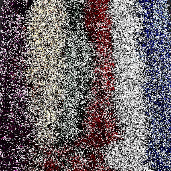 5 stk Tinsel Girlander Julepynt Bar Topper Bånd Juletrepynt