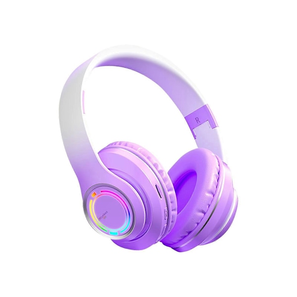 Rea-utgåva Gradient Färgade Ljusutsläppande Bluetooth-hörlurar, Populära Trådlösa Spelhörlurar