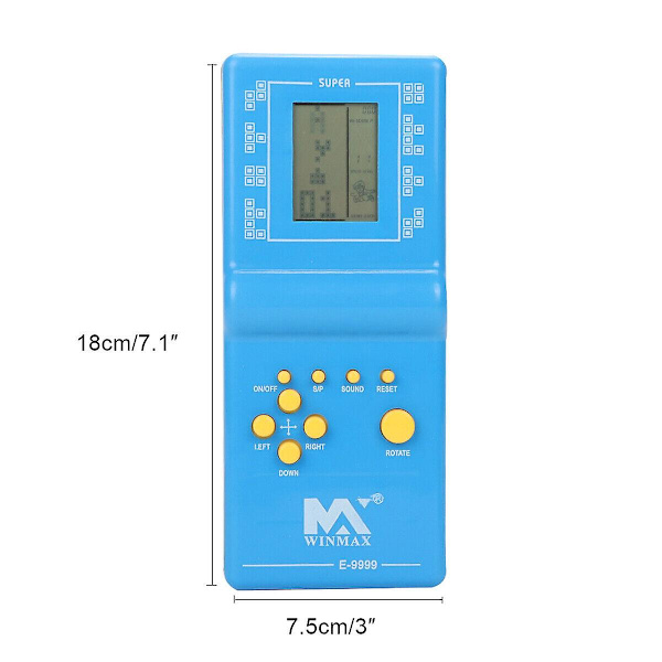 Elektroninen tiilipeli-konsoli Lcd käsikonsoli Klassikko tiilipeli