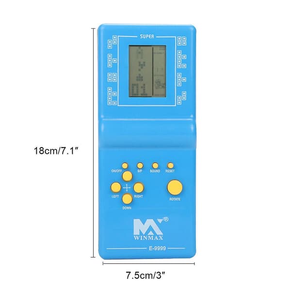 Elektronisk Brick Game-konsol LCD Handheld Spel Handhållen Klassisk Brick Game