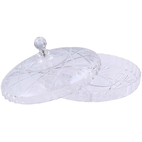 Transparent Fruktskål Torkad Fruktskål Valnötsskål Kreativ Enkel Godis Fruktskål Torkad Snacks Skål Med Lock Modern 25x15cm