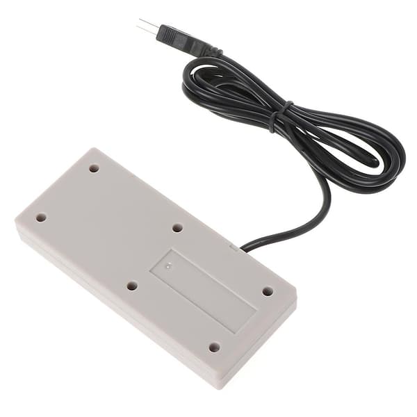 Usb-spillkontroller Plug-and-play Plast Svart+grå For Nes Pc Windows Ny
