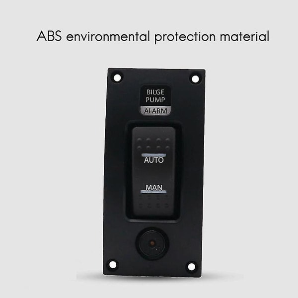 12-24v Bilge Pump Switch Vedenpitävä Hälytys Kansi Puhdistus Ohjauspaneeli Vene Bilge Pumput Päällä/pois/o
