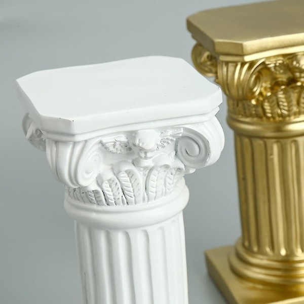 Guld romersk pelare Hartsskulptur Kolumndekor Romersk pelarstatyer  Rumshantverk Inredning ed61 | Fyndiq