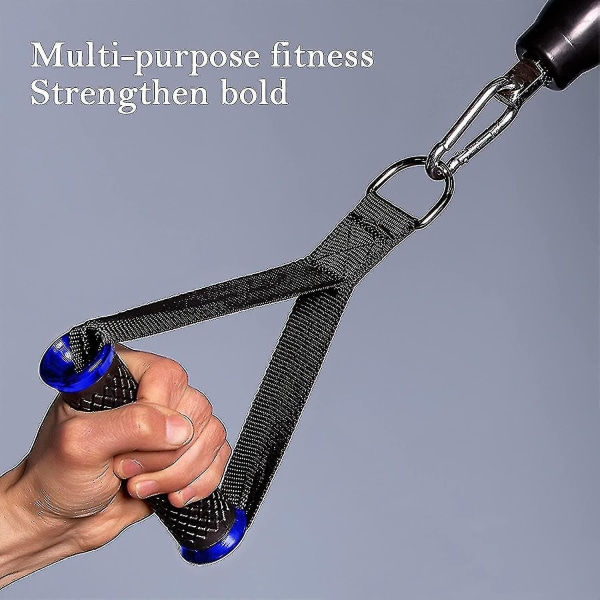 2 stk. træningsgrebshåndtag Træk fitness stærk nylon webbing Bi