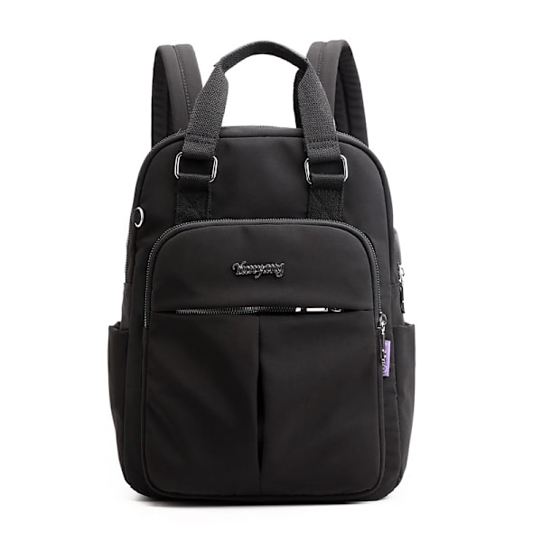 Laptop-ryggsäck USB-laddning Ryggsäck reseryggsäck skolväska black