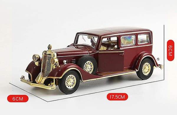 1/32 Legering Kejser Retro Klassisk Køretøj Legetøjsbiler Træk Tilbage Lys Lyd Trykstøbt Model Biler Legetøj