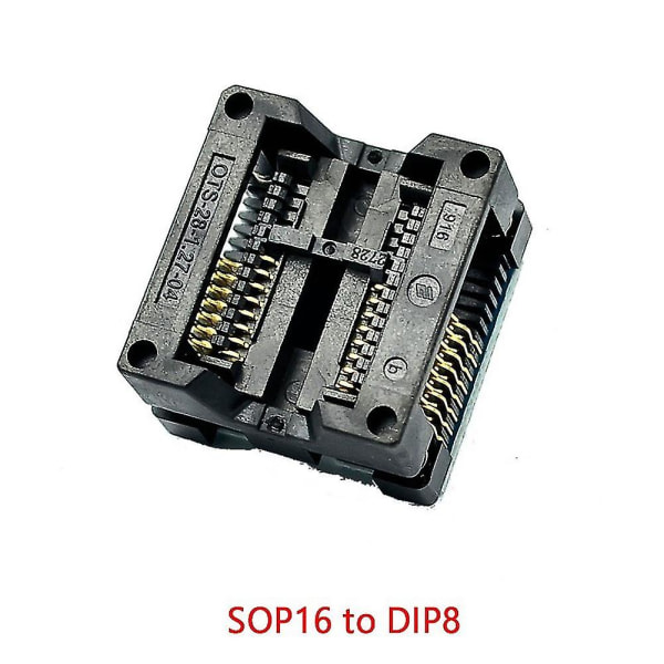 Sop16 till Dip8 Bredkroppssockel Bred Programmerare Sop8 Adaptersockel För Ezp2010 Ezp2013 Ch341a Ic Te