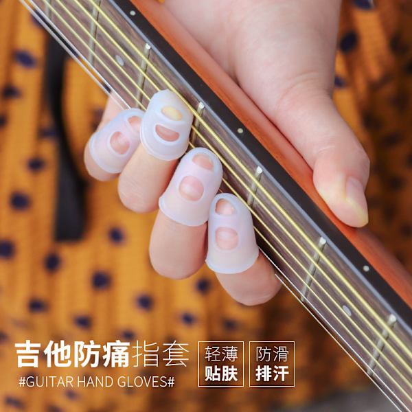 Gitarr Fingertoppsskydd - 40 st Silikon Gitarrfinger, Sömnad och Broderi