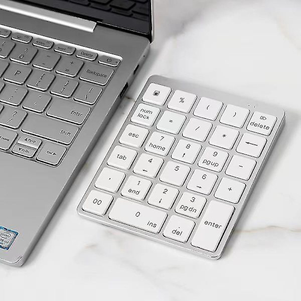 N970 Pro Uppladdningsbart Bluetooth Numeriskt Tangentbord 28-tangenters Ljus