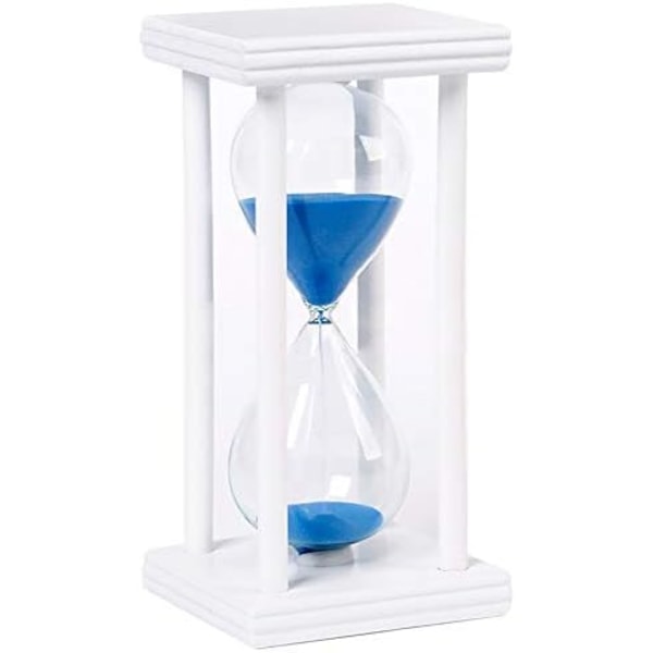 Timeglass 30/60 minutter Treglass Sand Timeglass Klokke for Kreativ G 60 minutes blue sand