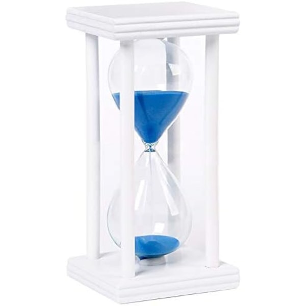 Timeglass Timer 30/60 minutter Wood Sand Timeglass Clock for Creative G 60 minutes blue sand