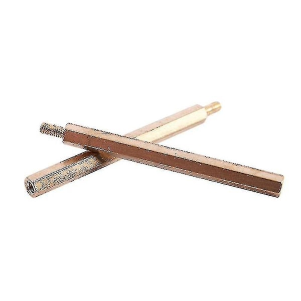 20 stk. M3 3mm Han-Hun Messing Hex Standoff Pcb Spacer Søjle 50mm