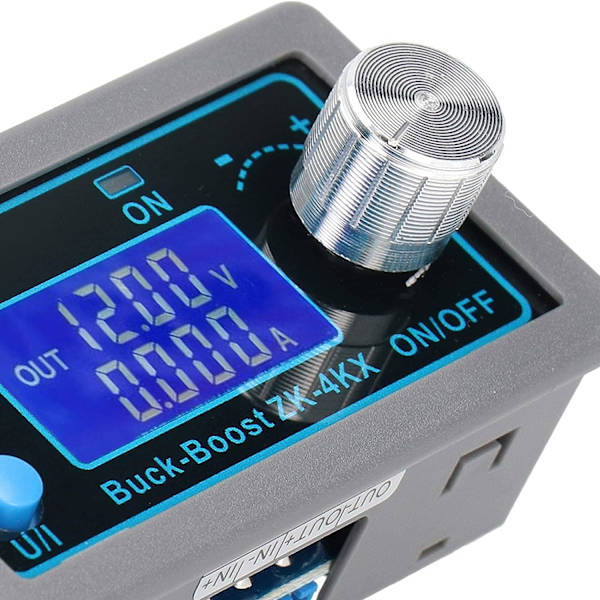 DC Buck Boost Konverter Variabel Spændingsregulator CC CV 0,5-30V 4A 5V 6V 12V 24V Strømmodul Justerbar Spændingsreguleret Laboratorie Strømforsyning