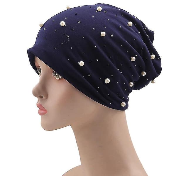 Vinter Beanies Bløde Varme Blanke Rhinestone Ensfarvede Dame Skullies Beanies