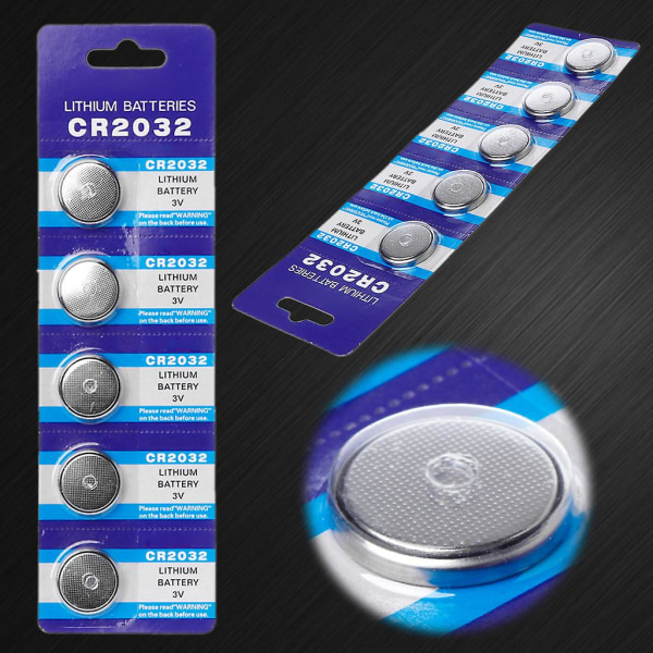 3v Cr2032 Cell Coin Lithium Button Batterier För Watch Dator Led Light Toy