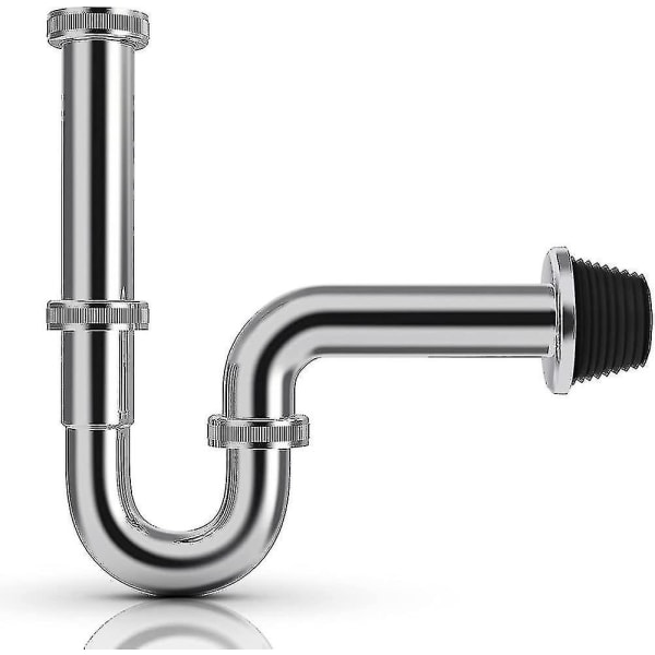 Siphon.universal Rørsifon i rustfrit stål / Vaskesifon.rørlugtfælde Plus 1