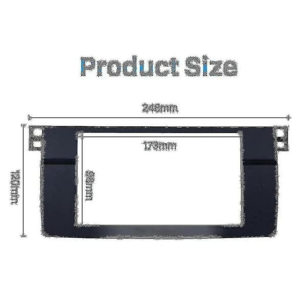2x Til 3-serie E46 1998-2005 2din Audio Panel Modifikation Panel Dvd Navigation Panel Ramme