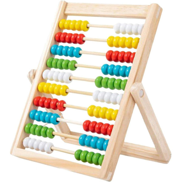 Træ Abacus, Lærende Tælleramme Legetøj Drenge