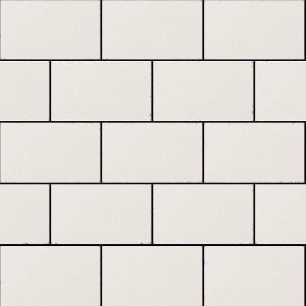 Subway Glossy Tile Tapet Hvid -