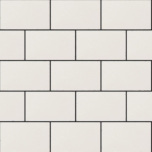 Subway Glossy Tile Wallpaper White -