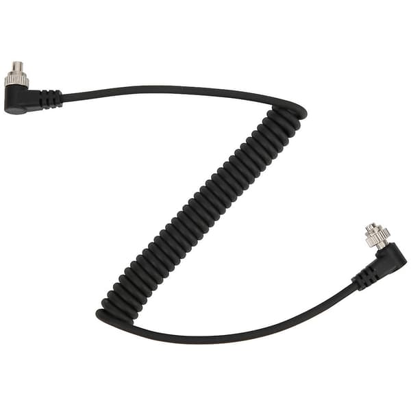 100 cm han til han flash pc-kabel med skrue lås til Canon / Nikon kamera og flash lys forbindelse kabel