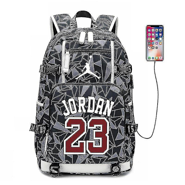 NBA Peripheral Series Stjernelogo Multifunktionel USB Rygsæk