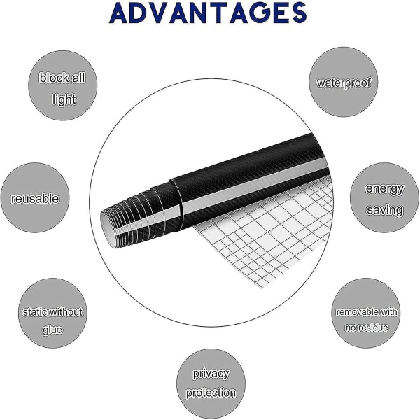 Starlight-5d Itseliimautuva Hiilikuitu Vinylkalvo Rulla 152cm *30cm Autolle, Tietokoneelle, Älypuhelimen Kotelolle, Moottoripyörälle, Ajoneuvolle, 1kpl