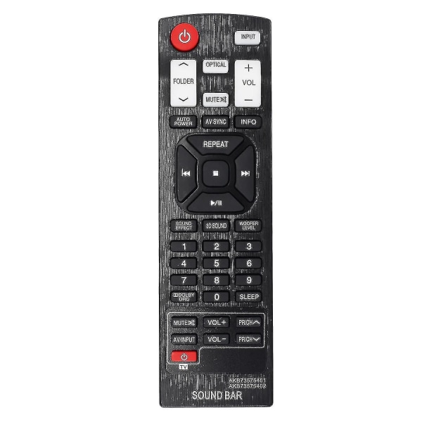 Hmwy-fjernkontroll Akb73575401 for Lg Sound Bar Akb73575402 Nb2430a Nb4540 Nb5540a Nb5541 Controller
