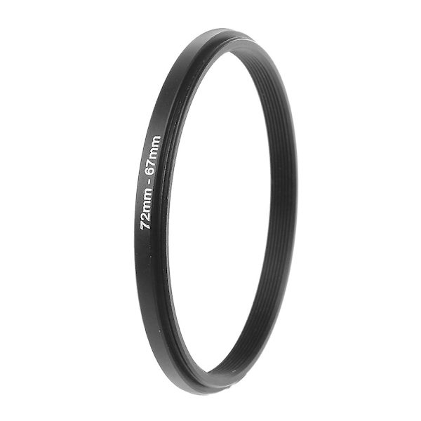 72mm - 67mm Metalliset Step Down -rengassovittimet Objektiivin Sovitin Suodatin Kamera Työkalu Tarvike Uusi