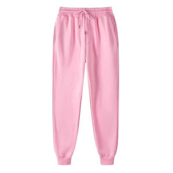 Herrebukser Bukser Sweatpants Hip-hop Bukser Legging Polstret Casual Bukser Pink M