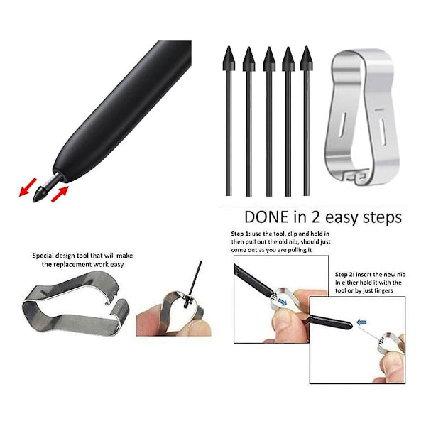 Bluetooth Stylus Pen til Note 20 Ultra S 4096 Tryksensor til Galaxy Note 20 & Note 20 Ultra 5g
