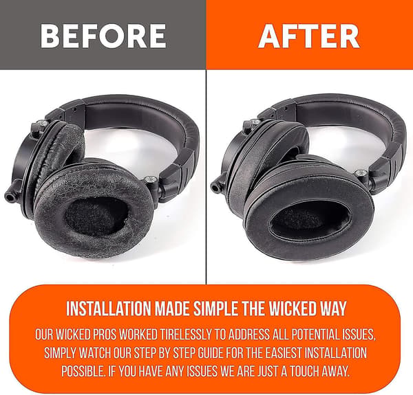 Wicked Cushions Oppgraderte Erstatningsputer For Ath M50x -