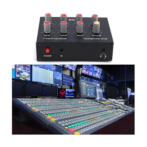 Eq-7 bilradio-headsetforstærker 7-bånds Eq-equalizer 2-kanals