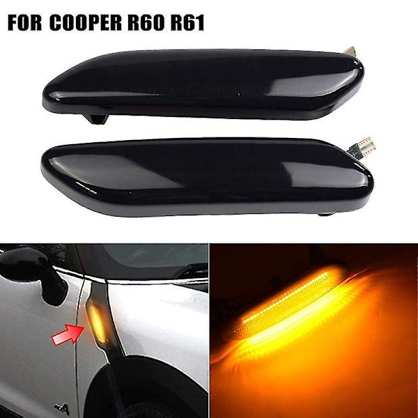 Dynamisk LED-frontsidemarkeringlys blinklyslampe til Mini R60 Countryman R61 Paceman