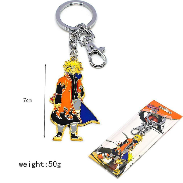 Hmwy-uzumaki Naruto nøkkelring nøkkelring anheng Kakashi halskjede Yondaime legering
