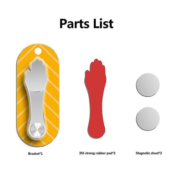 Ny bærbar magnetisk utvidelsesbrakett holder Mag Safe Durabe aluminiumsstativ