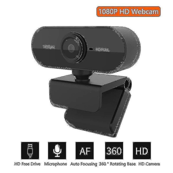 USB Hd 1080p Webbkamera Videoinspelningskamera för PC Desktop La