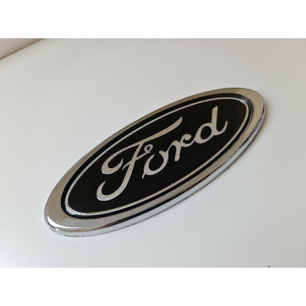 Ford Sort Oval 150mm X 60mm Mærke Emblem Foran Bagagerum Focus Mondeo Transit
