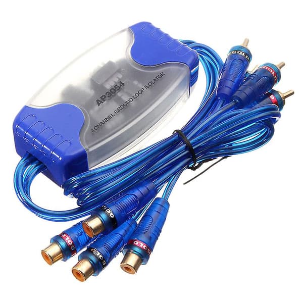 4-kanals RCA Audio Støjfilter Suppressor Jordloop Isolator Bilstereo 50W
