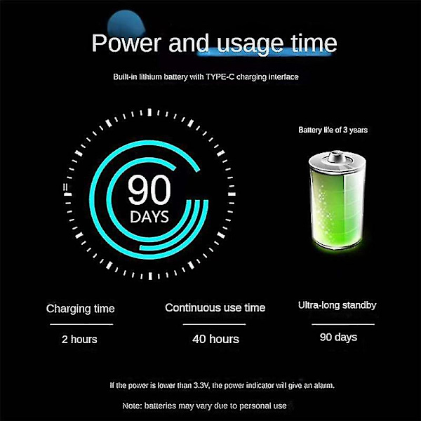 Taitettava langaton USB Type-C -näppäimistö Windowsille, Androidille, tietokoneelle, tabletille, PC:lle ja puhelimelle