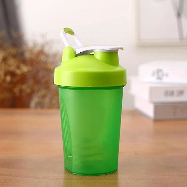 Plastisk bærbar shakerflaske Fitness Sports Vandbeholder Protein