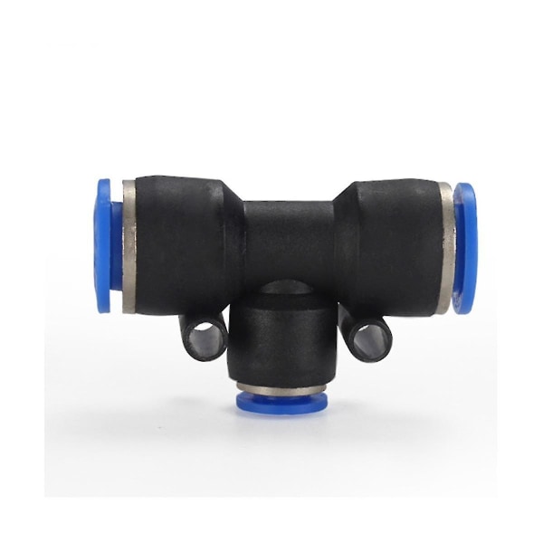 100 stk. Pneumatisk Fitting Reducere Ulige Tee T-Type 3-vejs Lås Luft Rør Hurtig Ind I Fitting Peg8-6