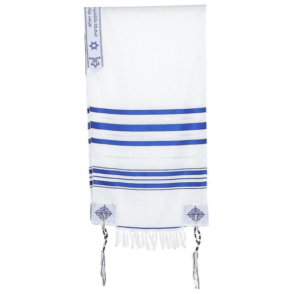 Messiansk böne sjal Tallit böne sjal Religiös böne sjal Tyg för män kvinnor