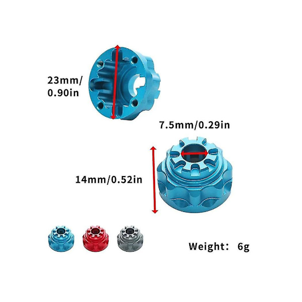 Metall Differensialhus for Trx4 1/10 RC Crawler Bil Oppgraderingsdeler Tilbehør, Titan Farge