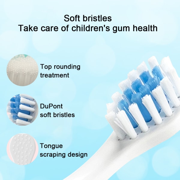 Elektrisk tandbørste Børns elektriske tandbørste, genopladelige tandbørster med høj effekt, ny! blue