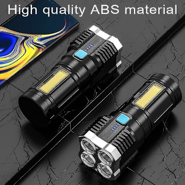 Superlys 10000000lm lommelygte LED lommelygte USB genopladelig taktisk lys