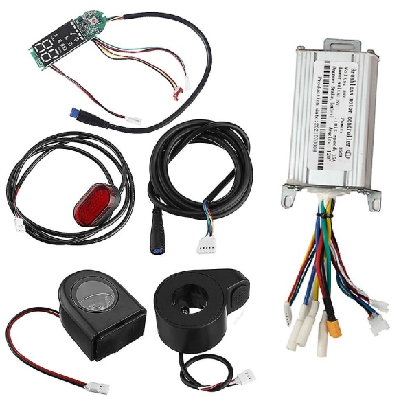 36V 350W 15A Motorstyring + Instrumentbræt + For/Baglygte Hastighedsstyring til Scooter Elcykel